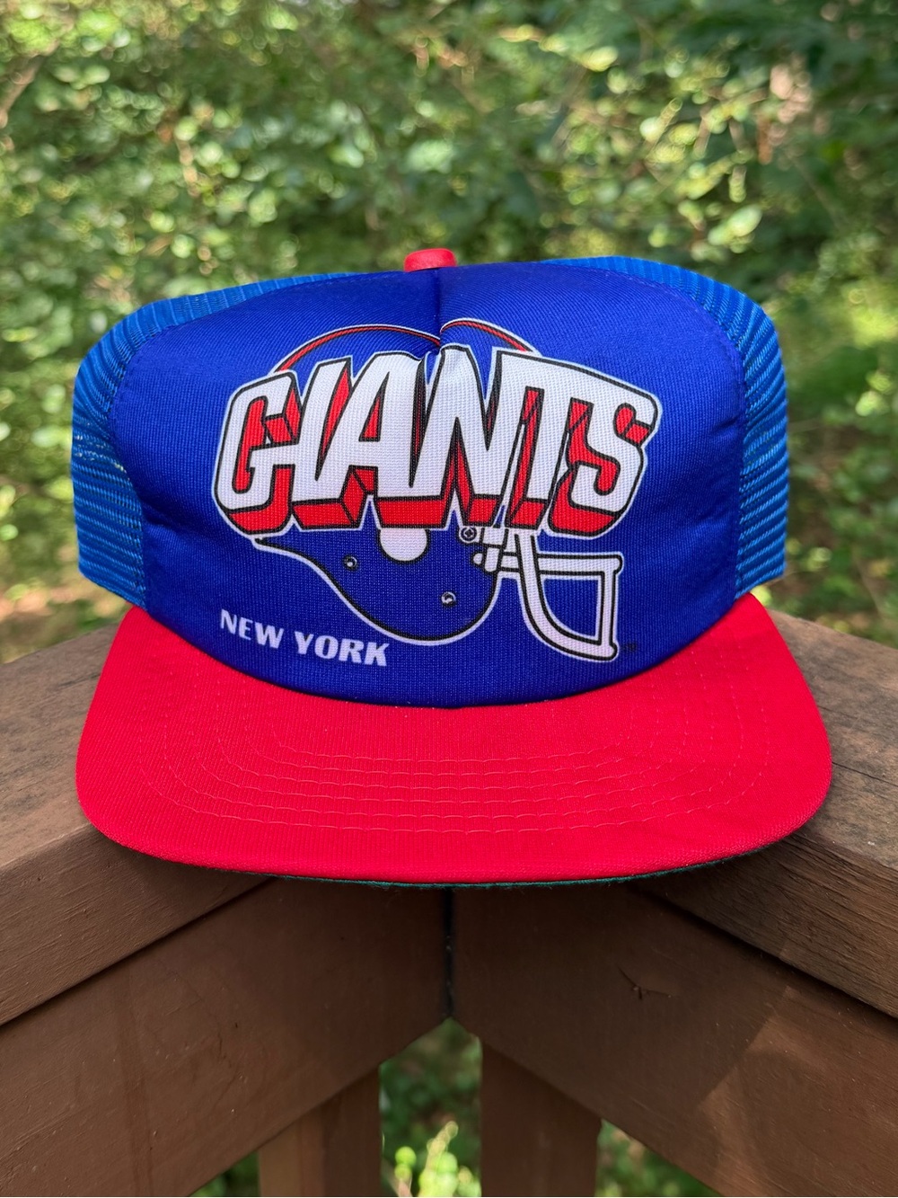 Vintage New Era New York Giants NFL Trucker Snapback Mesh 90s Deadstock